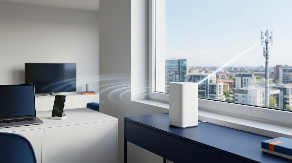 Vodafone Seven FWA con Wi-Fi 7 collegato alla rete 5G per internet casa